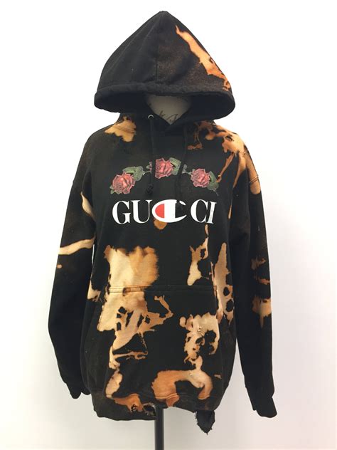 cheap black gucci sweatshirt|gucci distressed hoodie.